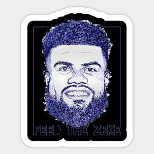 Ezekiel Elliott Dallas Beard Sticker